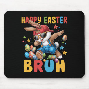 Dabbing Bunny Easter Bruh Meme Grappig Gezegde Tie Muismat