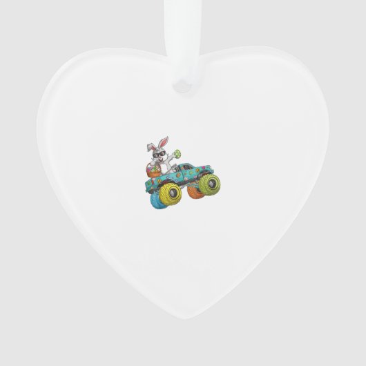 Dabbing Bunny Happy Easter Monster Truck Lovers Ki Ornament (voorkant)
