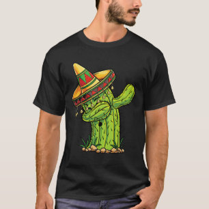 Dabbing Cactus T Shirt Cinco de Mayo Boys Kinder M