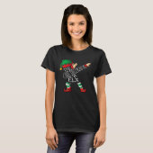 Dabbing Cake Decorator Elf Christmas T-shirt (Voorkant volledig)