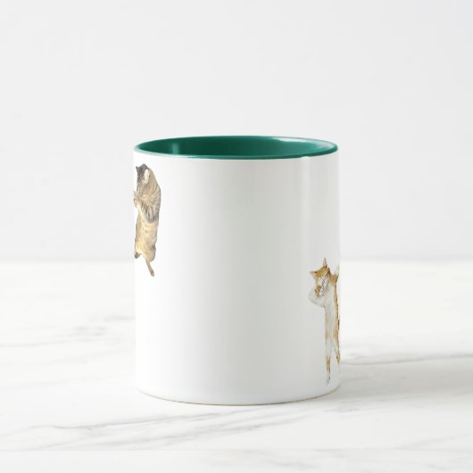 Dabbing Cat Funny Meme for Cats Lovers Mok (Midden)