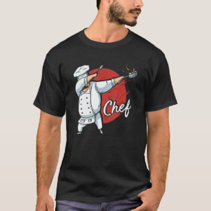 Dabbing Chef Japan Flag Food Kitchen Cook Chef T-shirt