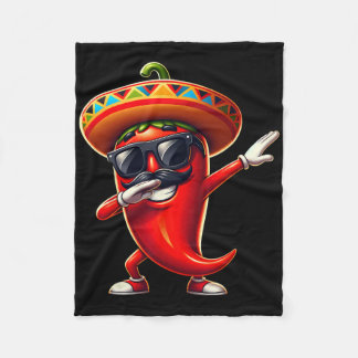 Dabbing Chili Cinco De Mayo Mexican Food For Men W Fleece Deken