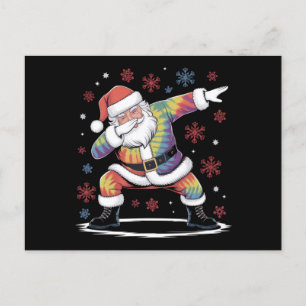 Dabbing Christmas Santa Ugly Christmas Briefkaart