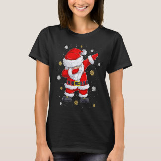 Dabbing Christmas Ugly Xmas Sweater Santa Dab Squa T-shirt