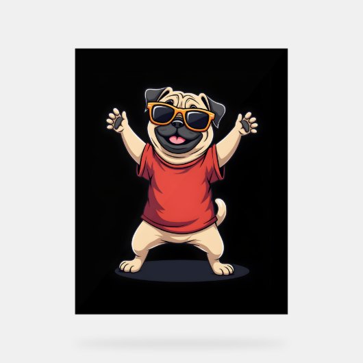 Dabbing Dabbing Dab Carlin Chien Animaux Danse Ani (Recto)