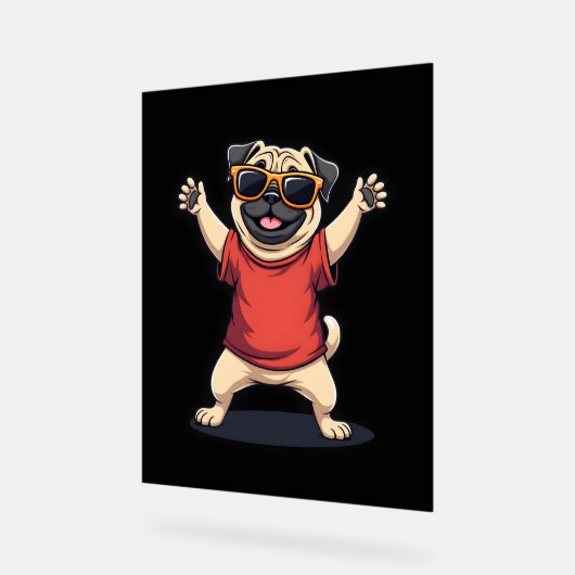 Dabbing Dabbing Dab Carlin Chien Animaux Danse Ani (Angle)