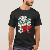 Dabbing Dalmatian Dog Iran Voetbal T-shirt (Voorkant)