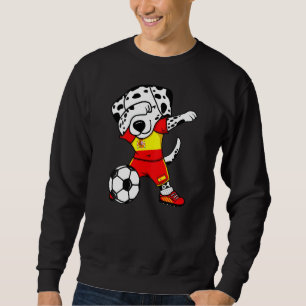 Dabbing Dalmatian Spain Soccer Fans Jersey Trui
