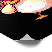 Dabbing Dance Duck Heart Sungles  Poster (Hoek)