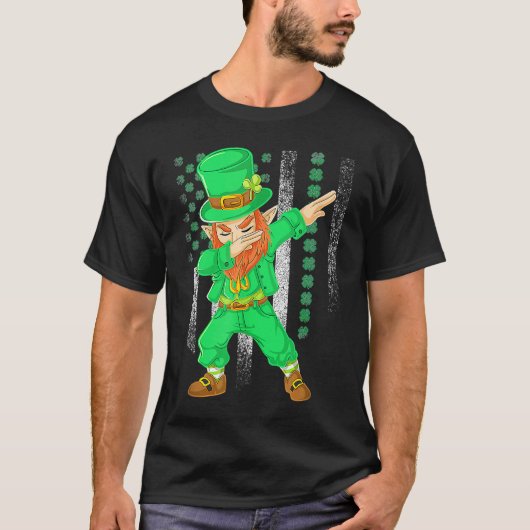Dabbing Dance Irish Shamrock St Patricks Day   2 T-shirt (Voorkant)