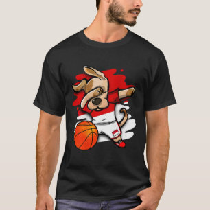 Dabbing Dog Indonesië Sketll Fans Jersey Indonesië T-shirt