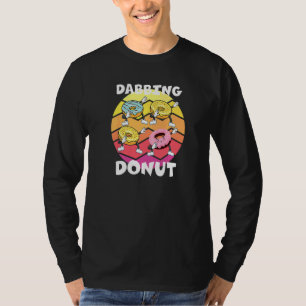 Dabbing Donut Doughtnut Voor Mannen Vrouwen Retro T-shirt