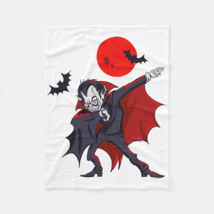 Dabbing Dracula Vampire Halloween Count Dabula Gif Fleece Deken