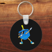Dabbing Dreidel Hanukkah Dancing Chanukah Toddler Sleutelhanger (Voorkant)