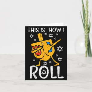 Dabbing Dreidel Lelijke Hanukkah Grappige Chanukah Kaart