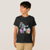 Dabbing Easter Bunny Premium Tri-blend T-shirt (Voorkant volledig)