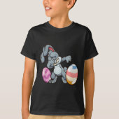 Dabbing Easter Bunny Premium Tri-blend T-shirt (Voorkant)
