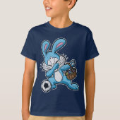 Dabbing Easter Bunny Soccer Dab Tshirt (Voorkant)