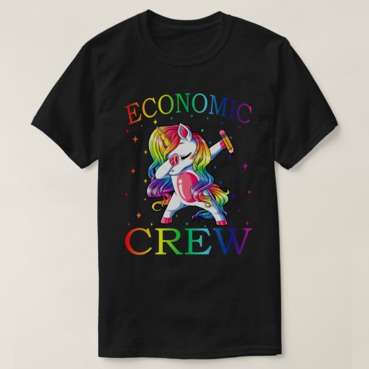 Dabbing ECONOMIC Crew Unicorn Tshirt 1er Jour Sc (Design devant)
