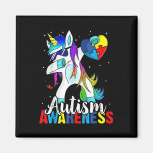 Dabbing Eenhoorn Autisme Awareness Kinder Meisjes  Magneet