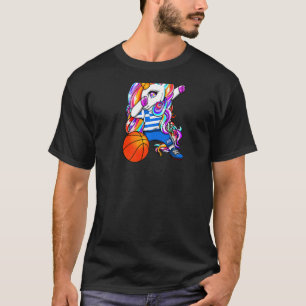 Dabbing Eenhoorn Griekenland Basketbal Fans T-shir T-shirt