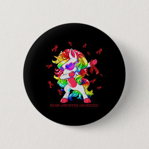 Dabbing eenhoorn hersenen aneurysma bewustzijnslin ronde button 5,7 cm