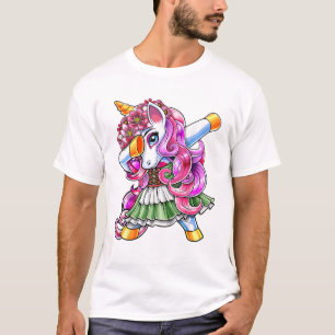 Dabbing Eenhoorn Oktoberfest Dirndl Beierse Kostuu T-shirt