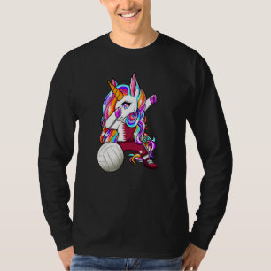Dabbing Eenhoorn Qatar Volleybal Fans T-shirt Qata