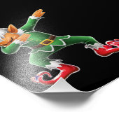 Dabbing Elf Costume-kerstfeestdagen Foto Afdruk (Hoek)