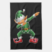 Dabbing Elf Costume-kerstfeestdagen Theedoek (Verticaal)
