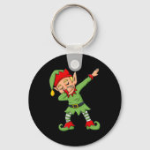 Dabbing Elf Fun Christmas Boys Meisjes Kinder Dab  Sleutelhanger (Achterkant)
