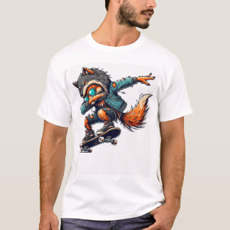 Dabbing Fox Wolf Halloween Trick or treat T-shirt