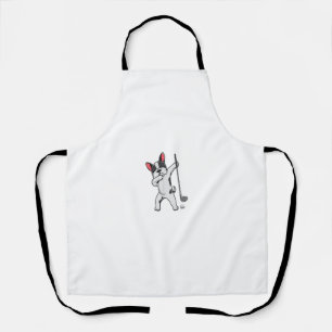 Dabbing Franse Bulldog Golfen Frenchie Dog Dab Go Schort