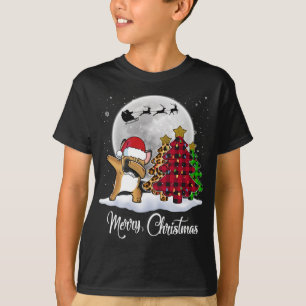 Dabbing French Bulldog Dab Dog kerstboom Funn T-shirt