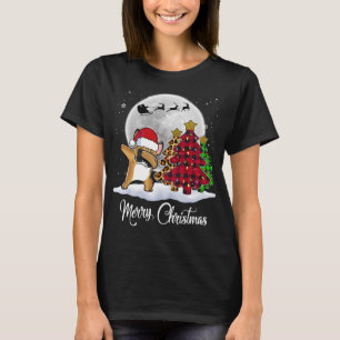 Dabbing French Bulldog Dab Dog kerstboom Funn T-shirt