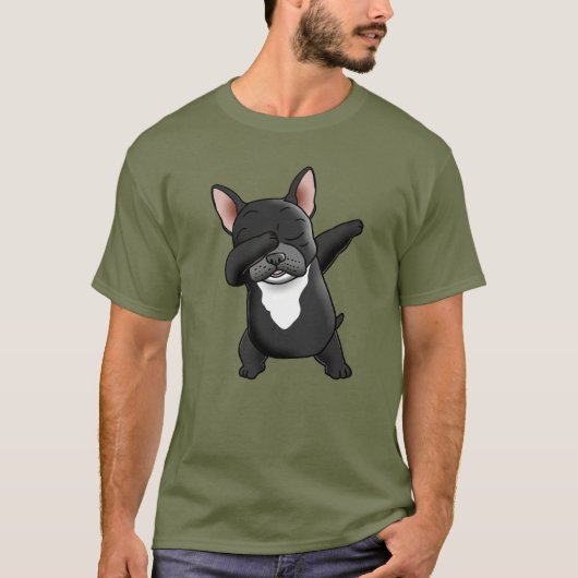 Dabbing French Bulldog T shirt (Voorkant)