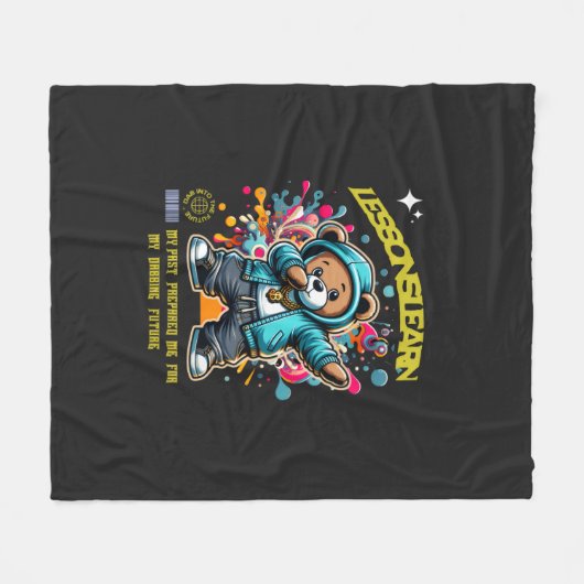 DABBING FUTURE LESSONS LEARN Fleece Blanket Deken (Voorkant (Horizontaal))