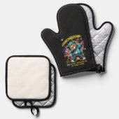 DABBING FUTURE LESSONS LEARN POT HOLDER  OVENWANT & PANNENLAP SET (Voorkant / Achterkant)