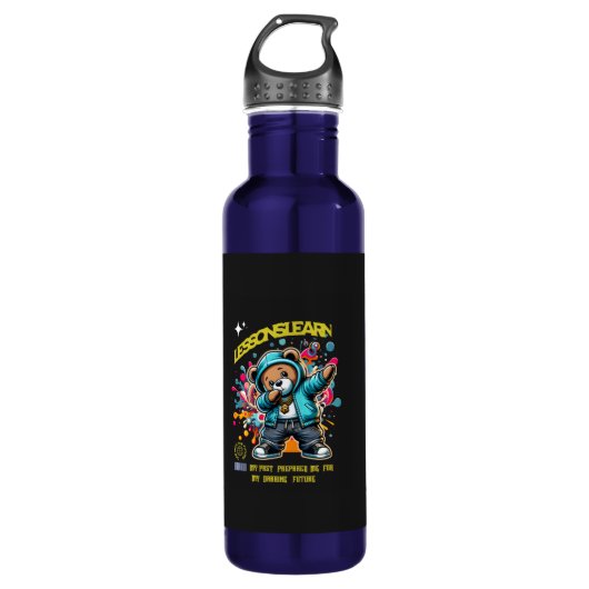 DABBING FUTURE LESSONS LEARN WATER BOTTLE  WATERFLES  (Voorkant)