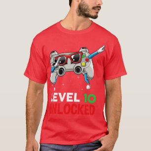 Dabbing Gaming Controller videoggamer leeftijd 10 T-shirt