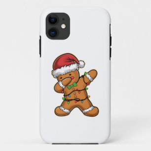 Dabbing Gemberkoek Boom Licht Kerstmis iPhone 11 Hoesje