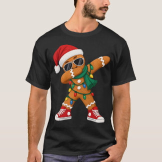 Dabbing Gengembreod Kerst Grappige Kerstmis Dab Jo T-shirt