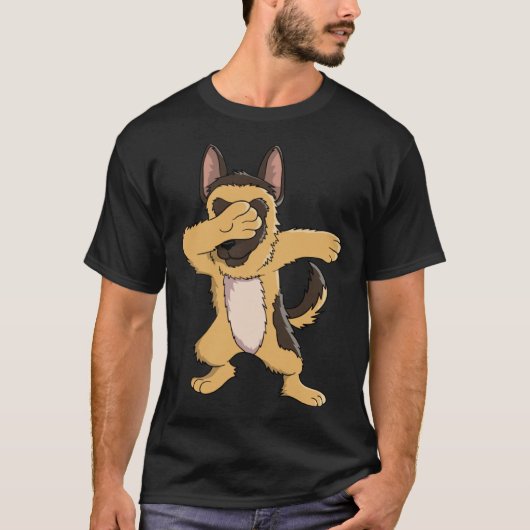 Dabbing German Shepherd Owner Dab Dance T-shirt (Voorkant)