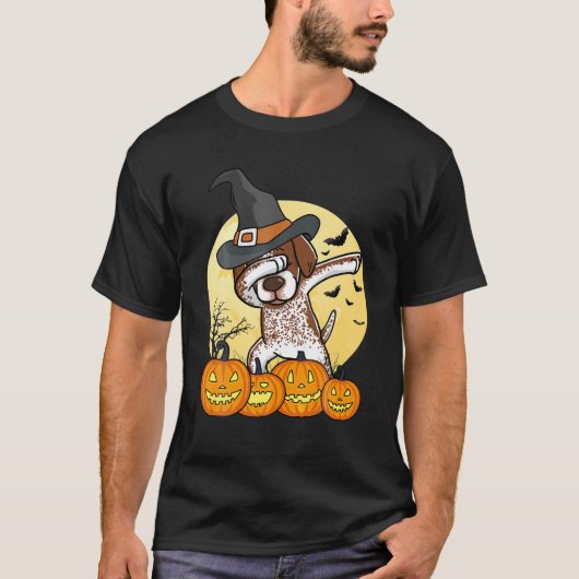 Dabbing German Shorthaired Pointer Dab Dance Hallo T-shirt (Voorkant)