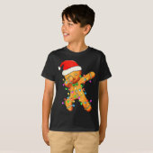 Dabbing Gingerbread Christmas  T-shirt (Voorkant volledig)
