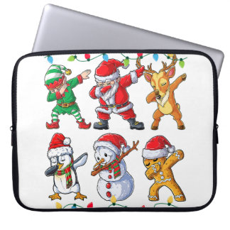 Dabbing Gingerbread Shirt voor Boy Girl Christmas  Laptop Sleeve