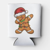 Dabbing Gingerbread Tree Light Kerstmis Blikjeskoeler (Voorkant)