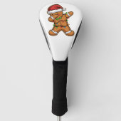Dabbing Gingerbread Tree Light Kerstmis Golfheadcover (Voorkant)