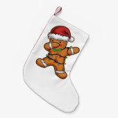 Dabbing Gingerbread Tree Light Kerstmis Kleine Kerstsok (Voorkant (Hangend))